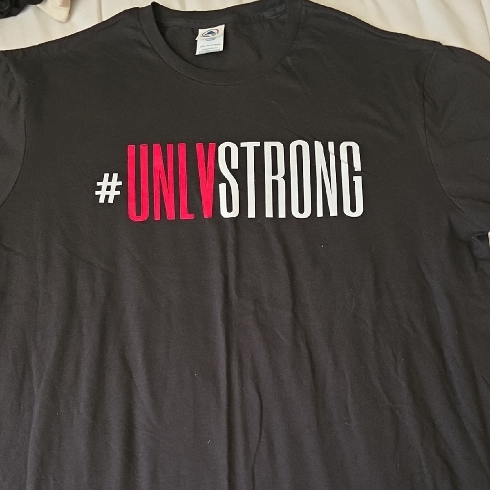 Delta Black Tee with Red and White UNLV Design Size XL